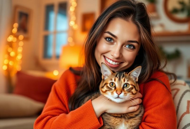 Creator with pet